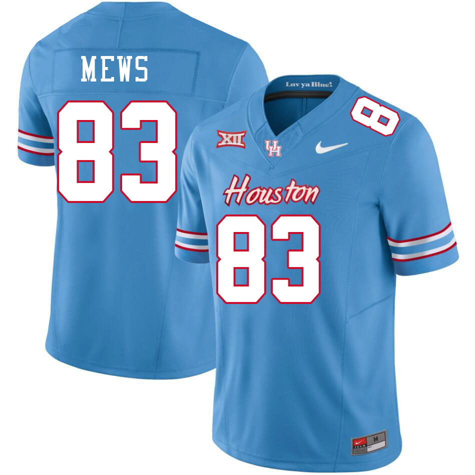 Men #83 Mekhi Mews Houston Cougars College Football Jerseys Stitched-Oilers